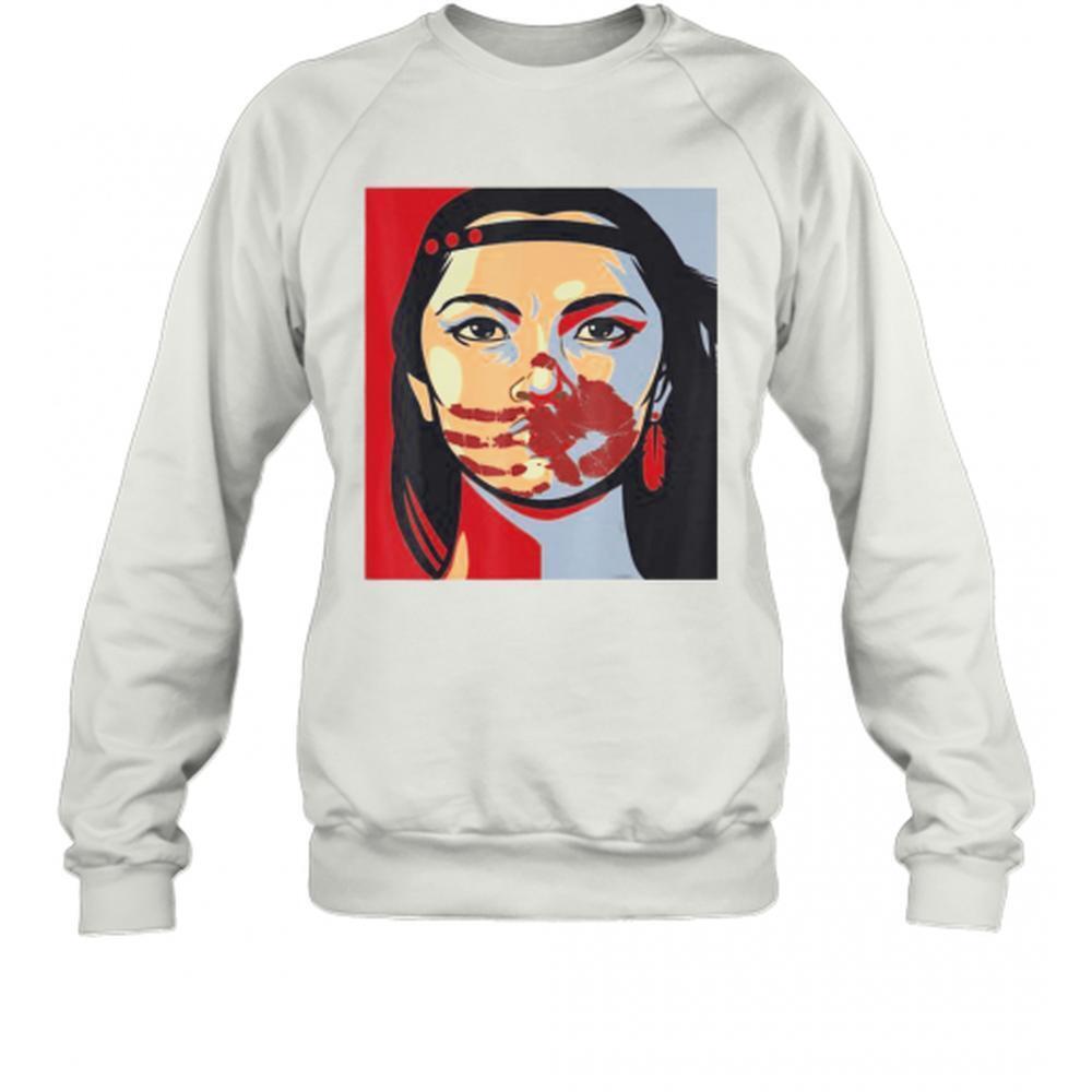Mmiw Awareness Indigenous Woman Art Stolen Sisters T-Shirt